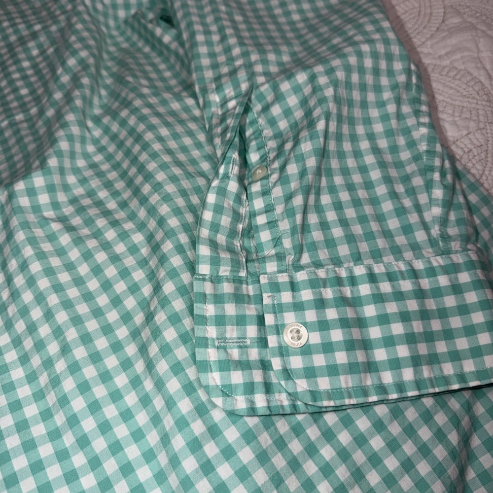 Vineyard Vines Tucker Shirt‎ Men XL Summer Green Check Button Up Cotton Preppy - Picture 3 of 9